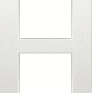 Plaque NIKO double verticale blanc