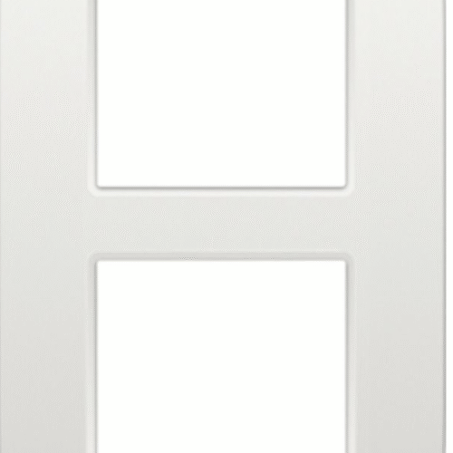 Plaque NIKO double verticale blanc