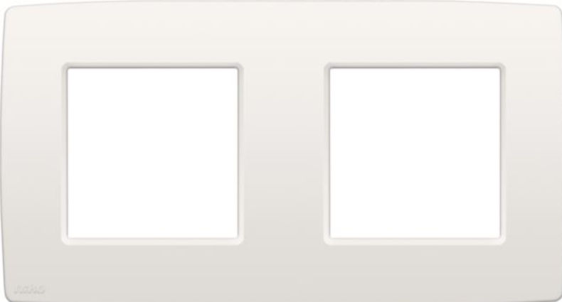 Plaque NIKO double horizontale blanc