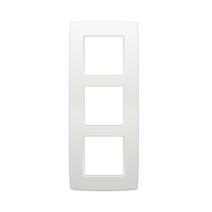Plaque NIKO triple horizontale blanc