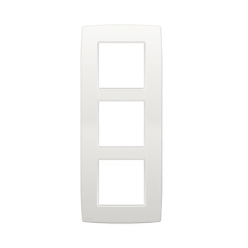 Plaque NIKO triple horizontale blanc