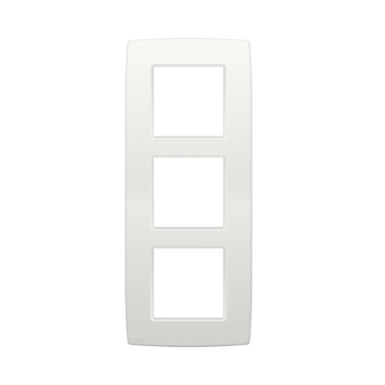 Plaque NIKO triple horizontale blanc