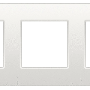 Plaque NIKO triple horizontale blanc