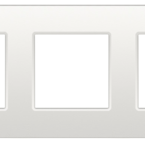 Plaque NIKO triple horizontale blanc