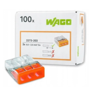 WAGO 3 entrées boîtes de 100 pièces