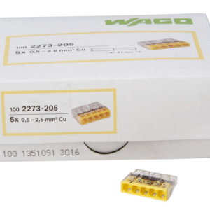 WAGO 5 entrées boîtes de 100 pièces