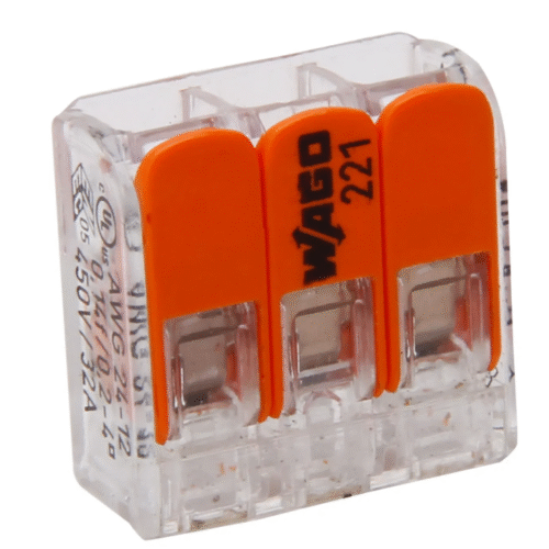 WAGO 3 entrées levier boîte de 50 pièces